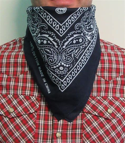 Happytime Novelty Co Bandanas Paisley Western Design Blue