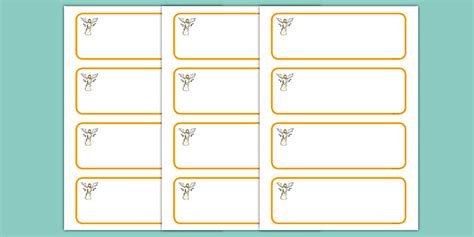 Free Angel Themed Editable Drawer Peg Name Labels Blank