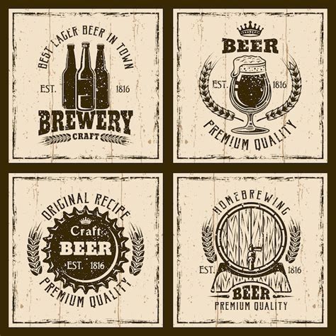 Vintage Beer Label Template