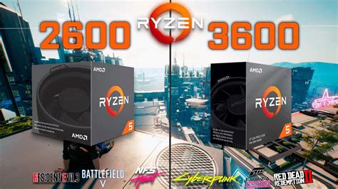 Ryzen 5 2600 Vs Ryzen 5 3600 Test In 10 Games 2021 Youtube