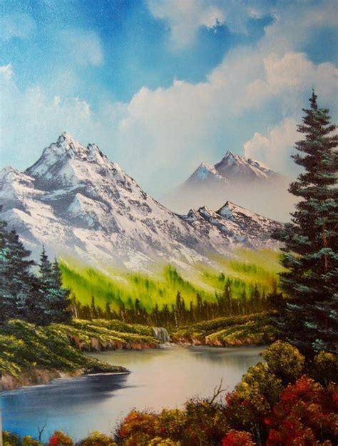 Cuadros Al Oleo Con Paisajes De Montanas Mountain Landscape Painting