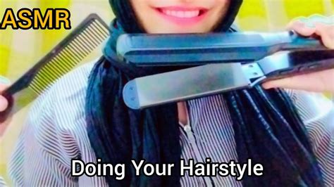 Asmr Doing Your Hairstyle Asmr Hair Styling No Talking Youtube