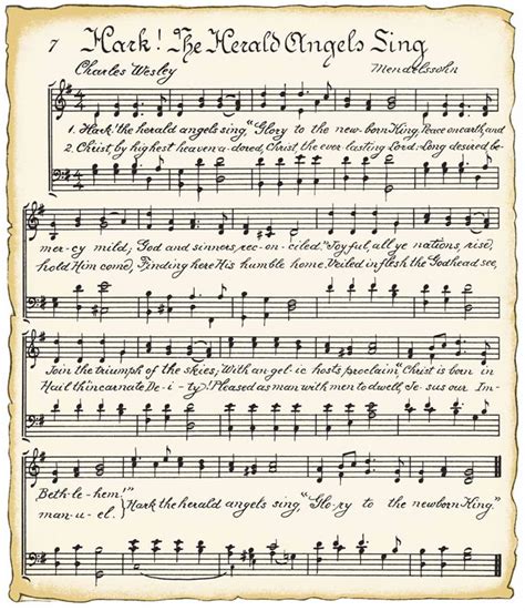 Free Vintage Christmas Sheet Music Printables Add A Touch Of Nostalgia