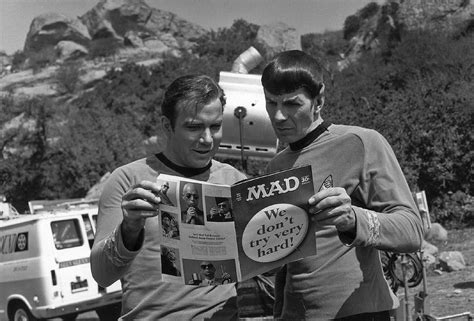 William Shatner and Leonard Nimoy Reading Mad Magazine