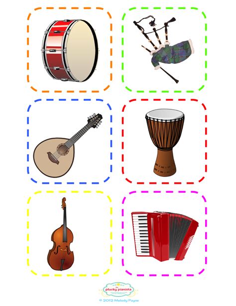 Printable Musical Instruments Printable Word Searches