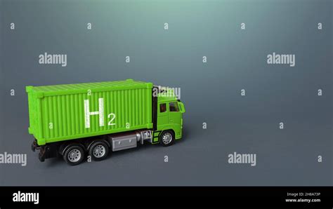 Green Freight Truck On Hydrogen Fuel Cells Innovative Green Technologies In Transport Industry