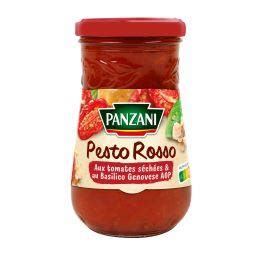 Sauce pesto rouge tomates et basilic Panzani Intermarché