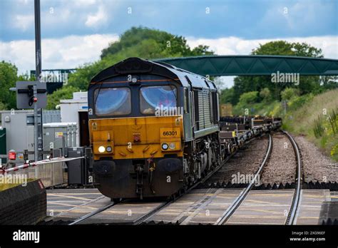 Freight Train Passing Through Westerfield On Route To The Port Of