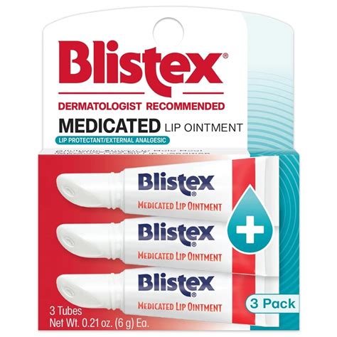 Pomada Para Os Labios - Pomada para labios Blistex Medication, 6 ml, alivia el herpes labial ...