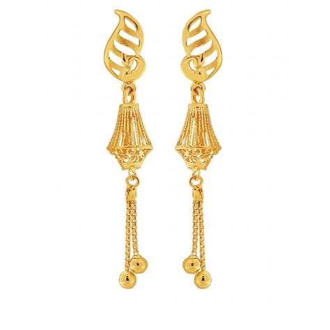 Gold Latkan Earrings Atelier Yuwaciaojp