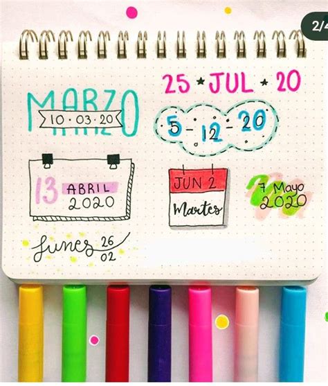 Fechas Bonitas Fechas Apuntes Titulos Bonitos Para Apuntes