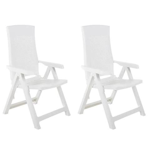 Chaises Fauteuil Ext Rieures Chaises Inclinables De Jardin Pcs