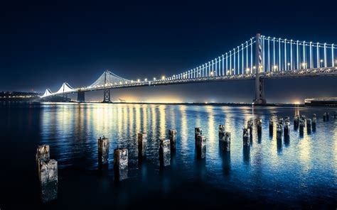 Bay Bridge Wallpaper, Lights Hd Bay Bridge Wallpaper, #32499