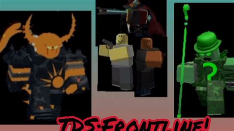 Tds Frontline Roblox Youtube