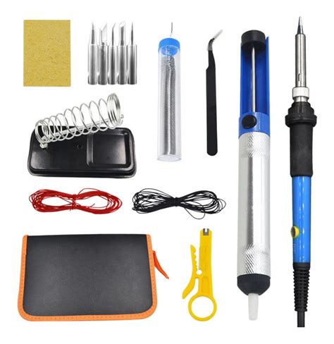 Kit Cautin Regulable 60w Soldadura Extractor Accesorios Envío gratis