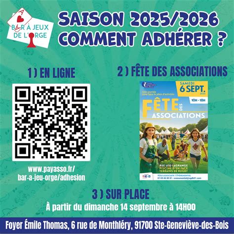 Bar - 🎲 La rentrée approche, nouvelle saison du Bar à Jeux de l’Orge