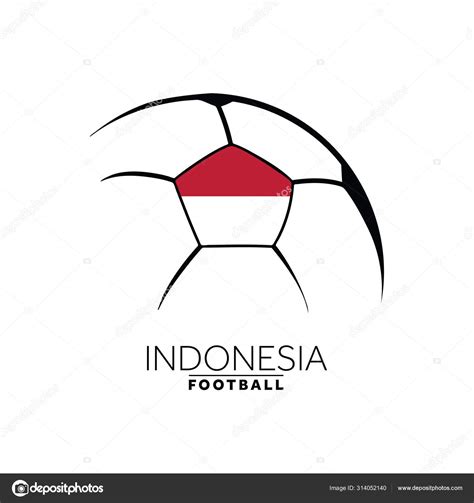 Indonesia Football Club Logo Flag Stock Vector Image by ...