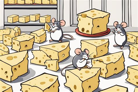 Ratos Gostam De Queijo - Ratos comendo queijo em uma ilustração em quadrinhos de festa | Foto ...