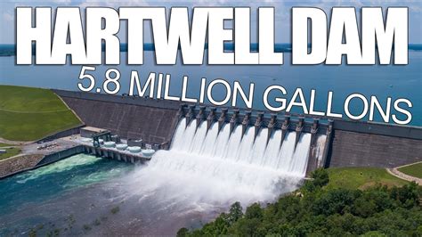 Lake Hartwell Dam 58 Million Gallons Released 4k June 2018 Youtube