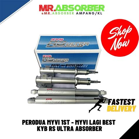 KYB RS ULTRA HEAVY DUTY ABSORBER MYVI GEN1 MYVI GEN2 Auto Accessories