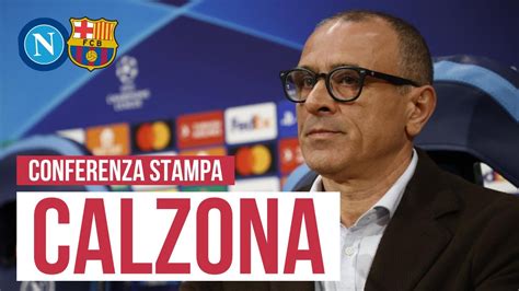 Calzona In Conferenza Stampa Per Napoli Barcellona Champions League