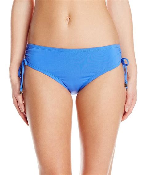 Women S Color Blast Solids Alex Side Twist Hipster Bikini Bottom