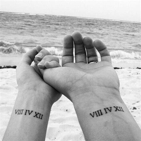 Tatouage Couple Date Id Es De Tatouages Faire Deux Elle