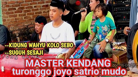 MASTER KENDANG TURONGGO JOYO SATRIO MUDO YouTube