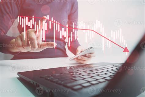 Investor Analyze Stock Chart With Laptop Businessman Forecast And