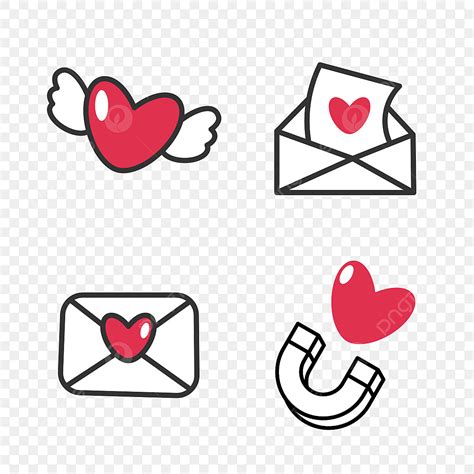 Day 4 Clipart Hd PNG 4 Set Icon For Valentine S Day Day Icons