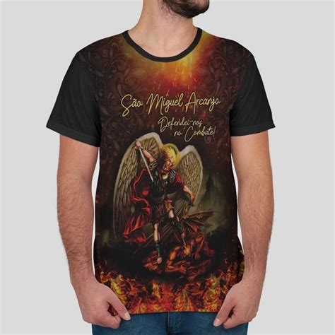 Camiseta Tradicional S O Miguel Arcanjo Shopee Brasil