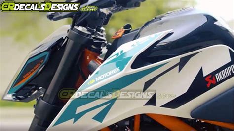 Buy Cr Decals Ktm Duke 125250390 Motorex Inspired Edition Sticker Kit Duke 125250390