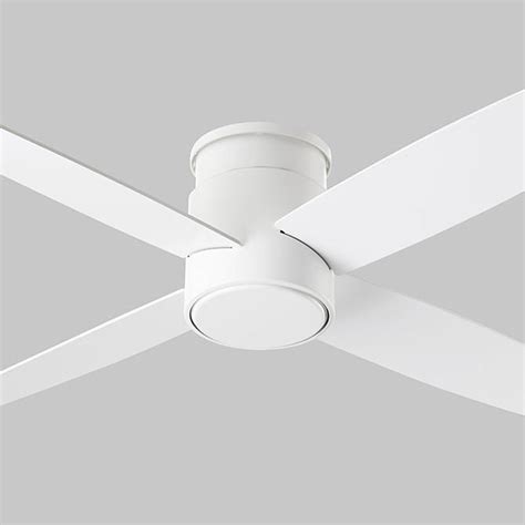 White Hugger Ceiling Fan With Light | Shelly Lighting