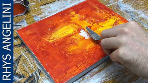 How To Paint An Abstract Painting With Acrylics Easy Tutorial Youtube