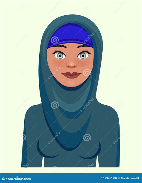 Woman In Niqab Cartoon Vector Cartoondealer