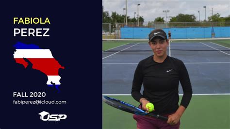 Fabiola Perez Tennis Recruiting Video Fall 2020 Youtube