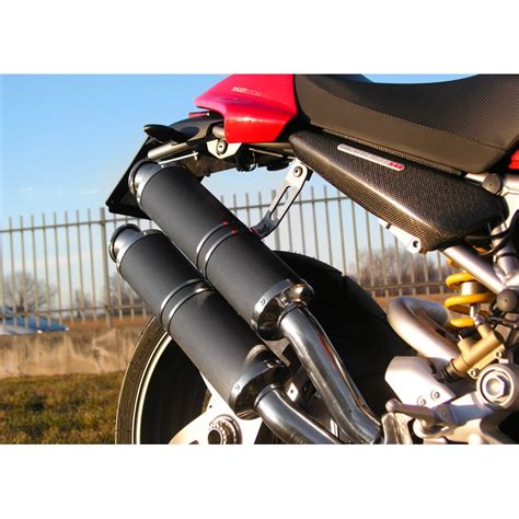 Echappement Spark Rond Dark Style Lateral Mounting Ducati Monster S R