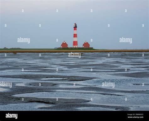 Wattenmeer Leuchtturm Westerheversand Nationalpark Wattenmeer UNESCO