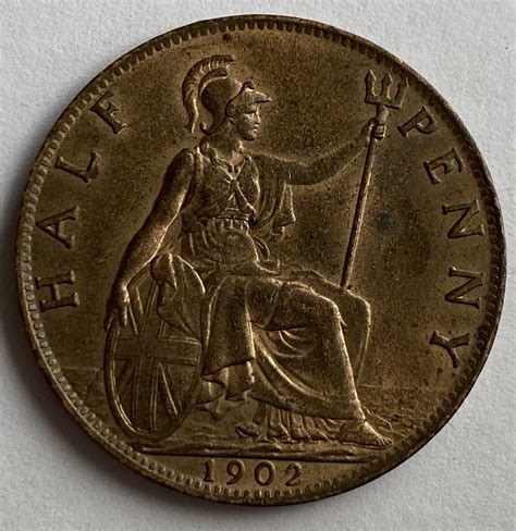 King Edward Vii Half Penny M J Hughes Coins