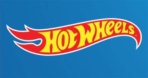 Hot Wheels Logo on Blue Background