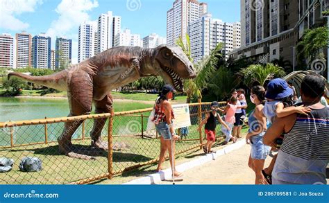 Dinosaur Pond In Salvador Editorial Photo Image Of Pterasaurus 206709581