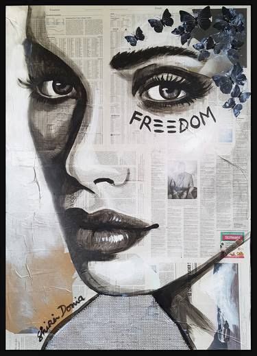 Freedom Painting by Shirin Donia | Saatchi Art | Freedom art, Freedom artwork, Pop art