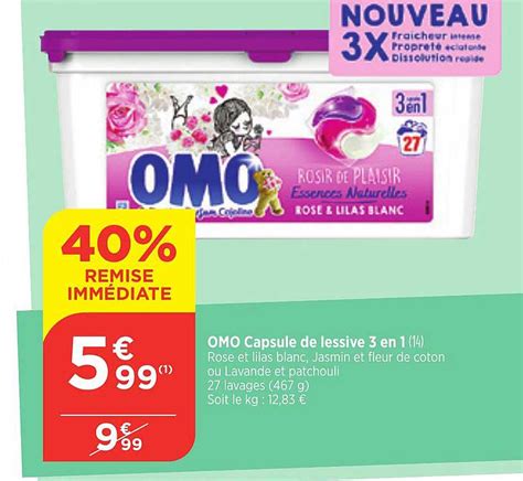 Promo Omo Capsule De Lessive 3 En 1 Chez Bi1 ICatalogue Fr