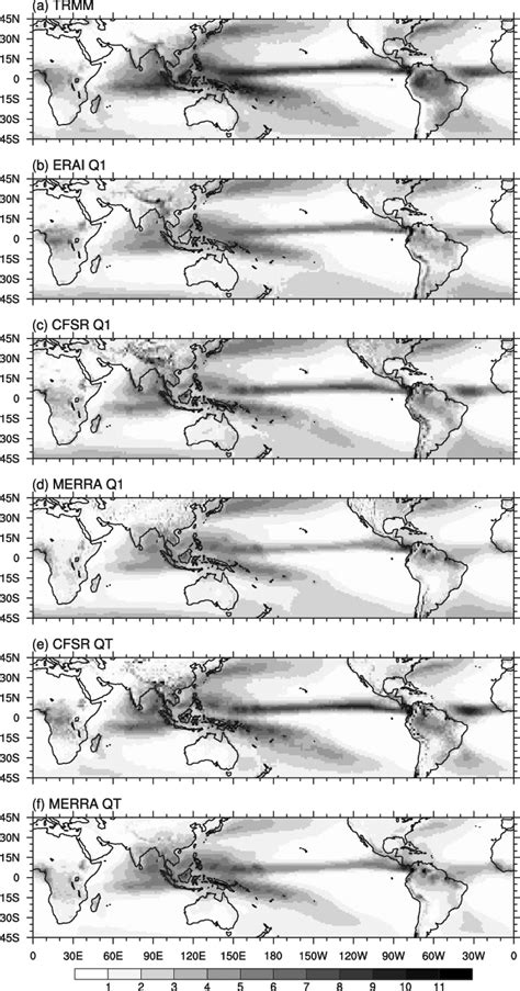 Time Mean A Precipitation Mm Day 21 From TRMM 3B42 See Section