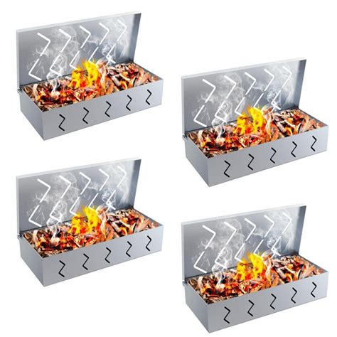 Boîte de fumeur pour barbecue 4 pièces accessoires pour barbecue au