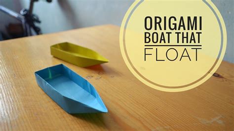 Easy Origami Boat That Float Youtube