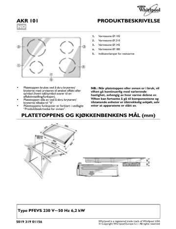 Whirlpool Akr Ix Hob Programdiagram Manualzz