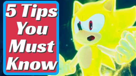 Tips You Must Know In Sonic Frontiers Youtube