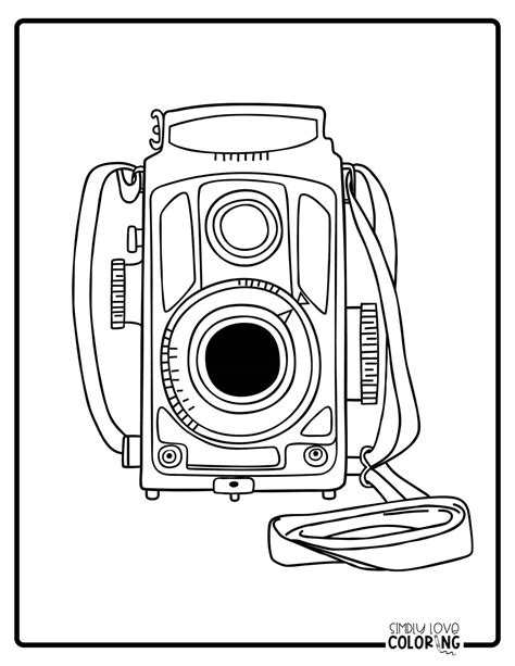 Camera Coloring Pages Free Pdf Printables Simply Love Coloring