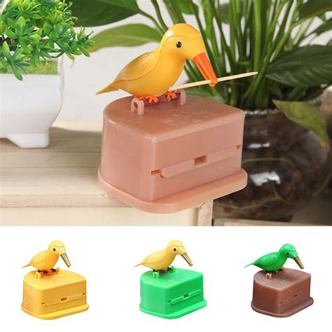 D Groee Cute Woodpecker Toothpick Dispenser For Home Decoration